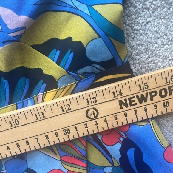 J.Crew Mercantile Floral Blue Faux Wrap Dress Short Sleeve Size 6 NWT - Picture 11 of 12